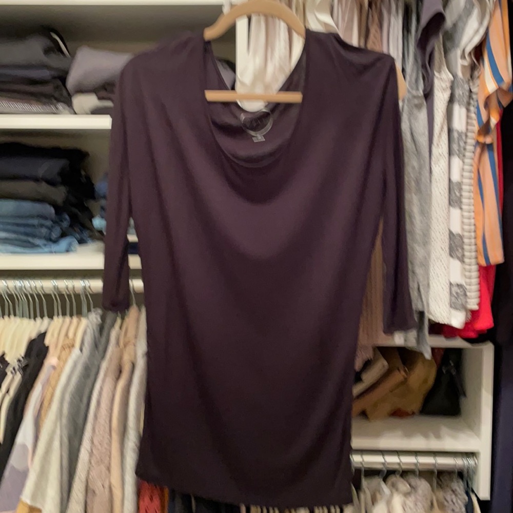 Inc Blabk top with arm side slits with studs